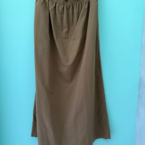 Massimo Dutti maxi skirt beige-brown like new, elastic waist
