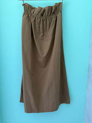 Massimo Dutti maxi skirt beige-brown like new, elastic waist