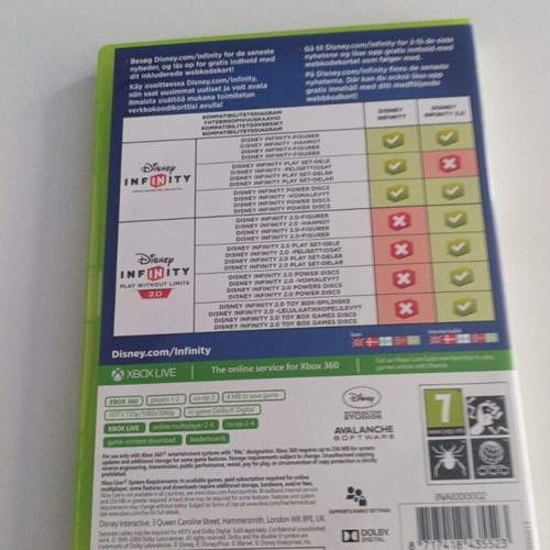 Xbox 360 Disney Infinity 2.0 like new, box and disc