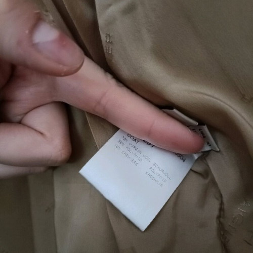 Aigner long wool coat like new, beige brown