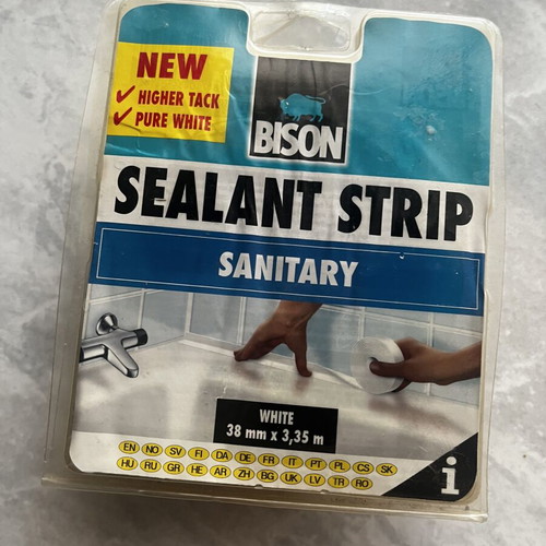 Bison sealant strip for bathtub and kitchen waterproofing