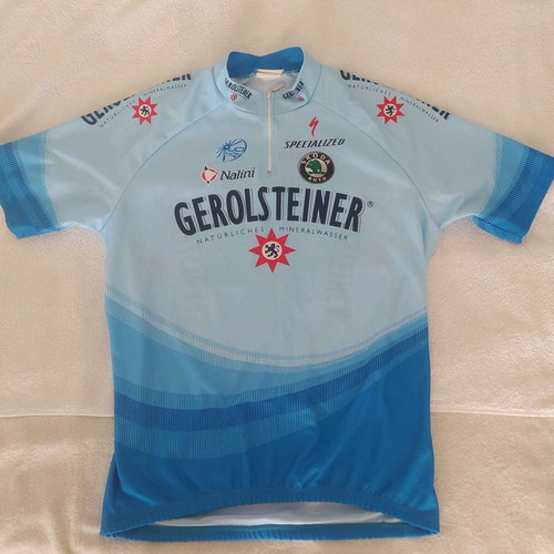 Nalini Gerolsteiner cycling jersey used, size 6, vintage