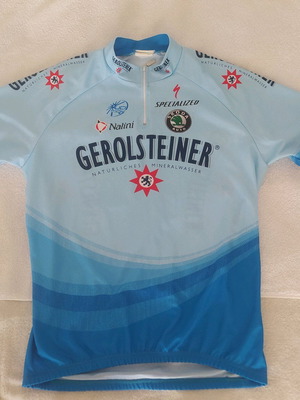 Nalini Gerolsteiner cycling jersey used, size 6, vintage