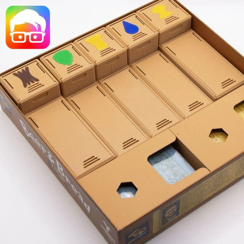 Beer and Bread Board Game Organizer new, 3D printed insert