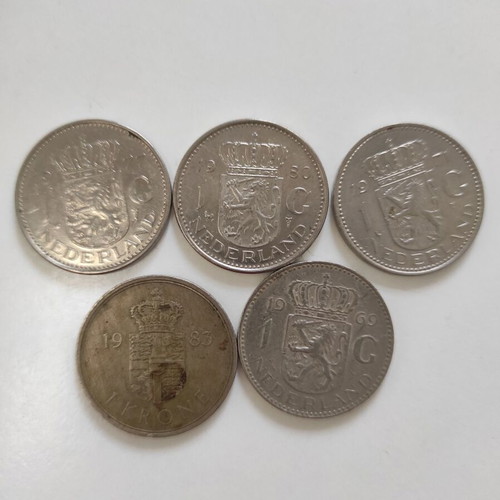 Nederland crowns used 1969-71-77-80-86 pack