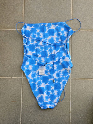 Studio 83 One-Piece Swimsuit New, Size Small, Blue Turquoise