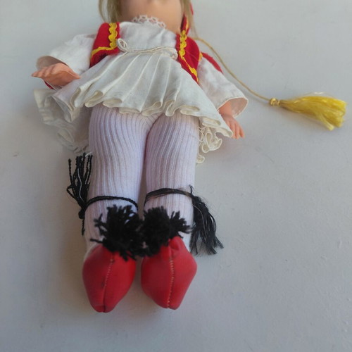 Tsolias Doll Greek Made, 1970s, new