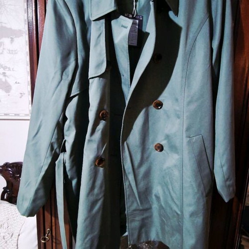 Only Carmakoma trench coat petrol beige new, size 50/52