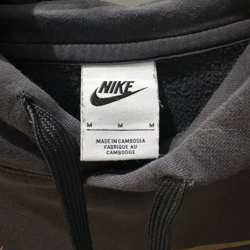 Nike hoodie size M like new, grey with gold details