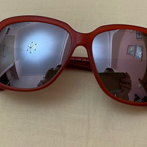 Mati-Mati sunglasses dark red with mirror lenses new