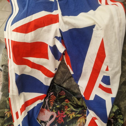 Adidas Union Jack vintage leggings XS like new, white