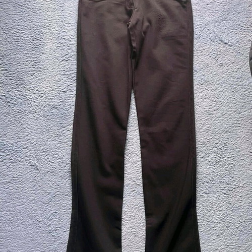 Black pants used with leatherette details, size S