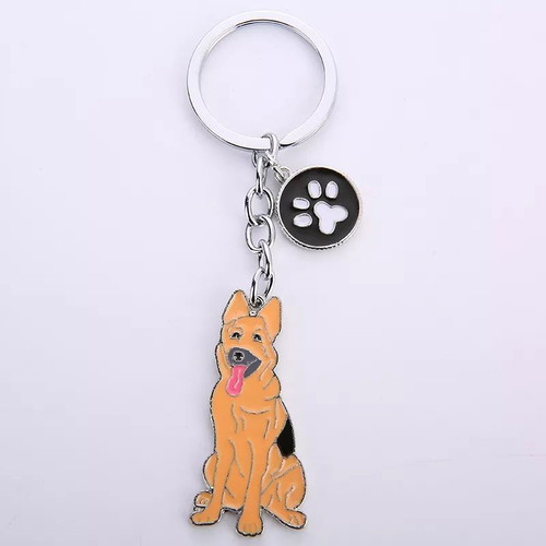 German Shepherd dog keychain new