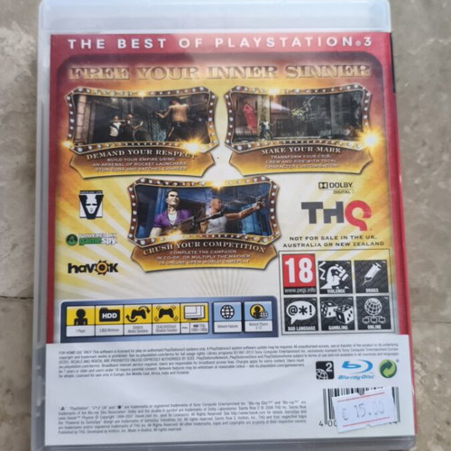 Saints Row 2 PS3 game used in excellent condition