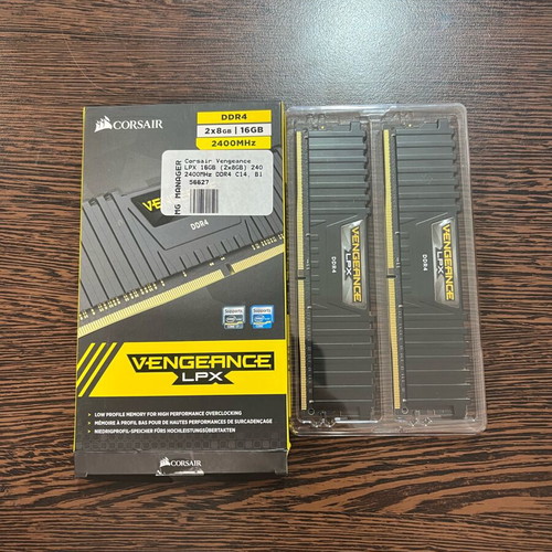Corsair Vengeance LPX 16GB (2x8GB) DDR4 2400MHz RAM Kit like new