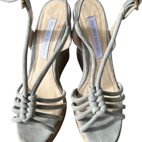 Paloma Barcelò women's suede wedge sandals EU41