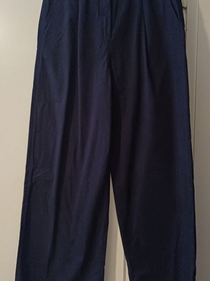 Marks & Spencer pants size UK 12 long, like new, blue cotton