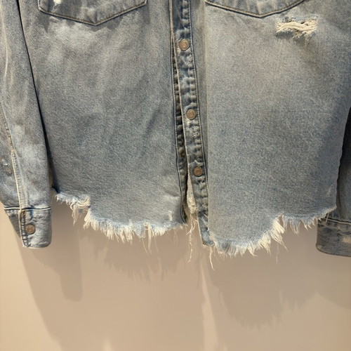 Zara denim jacket unisex size M loose style like new