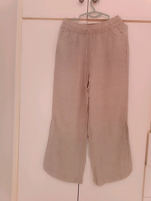 Linen beige pants like new, size S