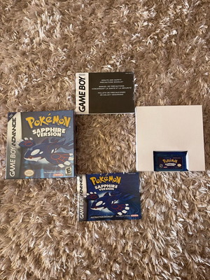 Pokemon Sapphire cartridge game like new for Game Boy Advance