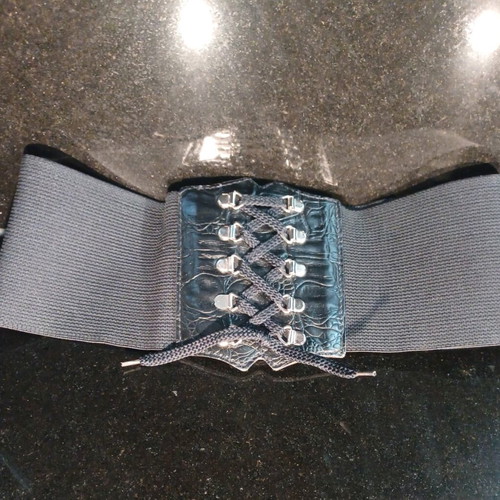 Elastic belt like new, wide, black (75-115 cm)
