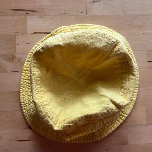 Yellow cotton hat with pockets Larios dry gin used, size S