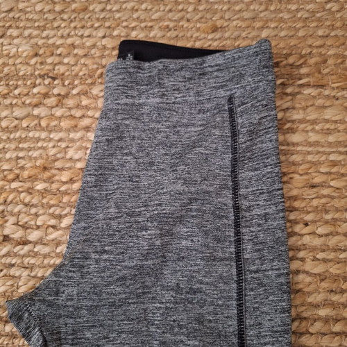 Bershka women's long leggings like new, high waist, slim fit, black and grey
