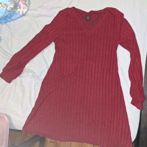 Shein maternity dress burgundy like new, -  3,50 - Vendora.cy