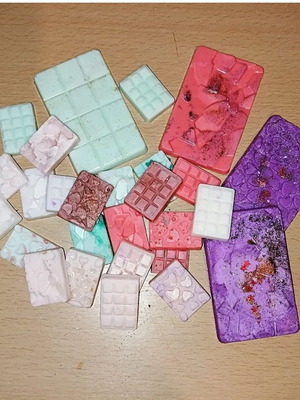 Μπάρες σοκολάτας wax melts καινούργιες, πακέτο 2 μεγάλες και 5 μικρές