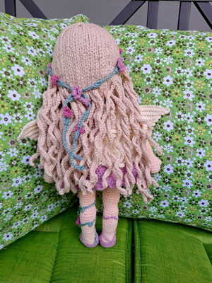 Fairy doll handmade crochet made to order gift