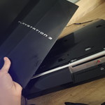 PlayStation 3 Fat console, no disc, broken CD