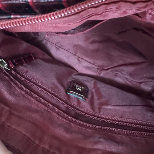 Carpisa Large Burgundy Bag Croc Effect like new