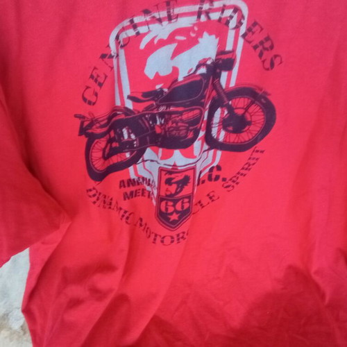 Men's T-shirt with motorcycle design, XXL