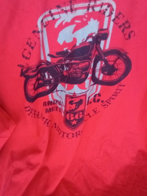 Men's T-shirt with motorcycle design, XXL