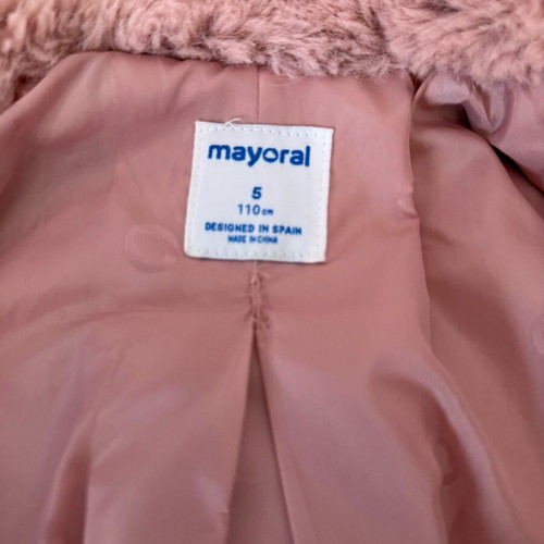 Mayoral pink coat like new, unworn for 5 years old