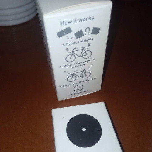 Palomar Lucetta magnetic bike lights set white and red with extra bases