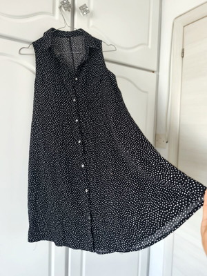 Stradivarius Retro Polka Dot Shirt Dress S like new