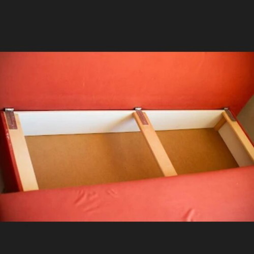 Sofas used, set of two with storage and sofa bed function