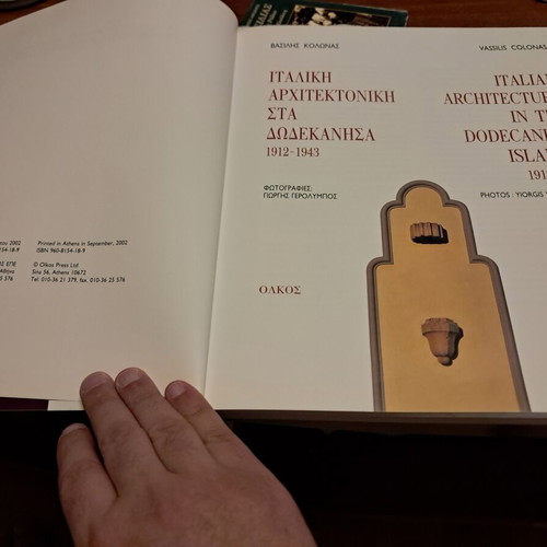 Italian Architecture in the Dodecanese Islands 1912-1943 new edition