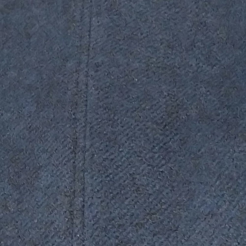 Vintage wool coat used, tailor made, size XL, blue