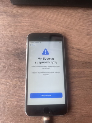 iPhone 6s used, screen functional but cannot activate