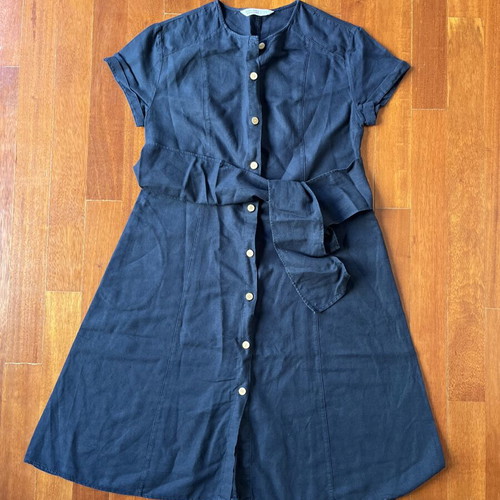 Zara midi dress like new, navy, size L