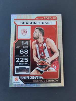 Panini Contenders Sasha Vezenkov Season Ticket 2025-26 like new