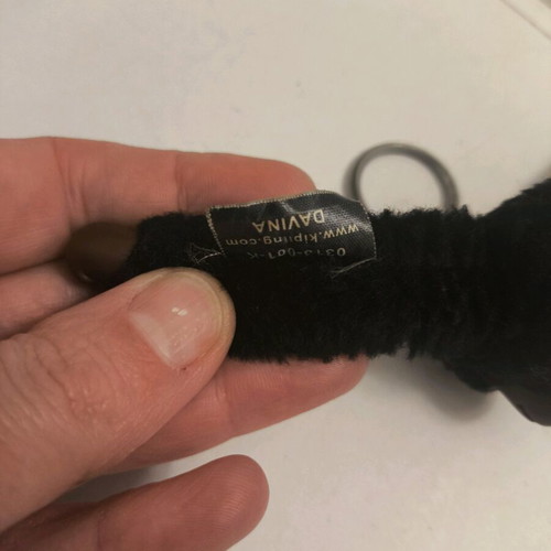 Kipling Davina keychain like new, black