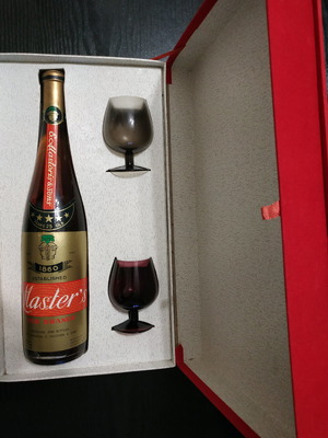Ποτό Old Brandy 5 Star Master's καινούργιο σε κασετίνα με δύο ποτήρια