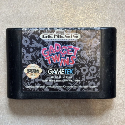 Gadget Twins Sega Genesis game cartridge