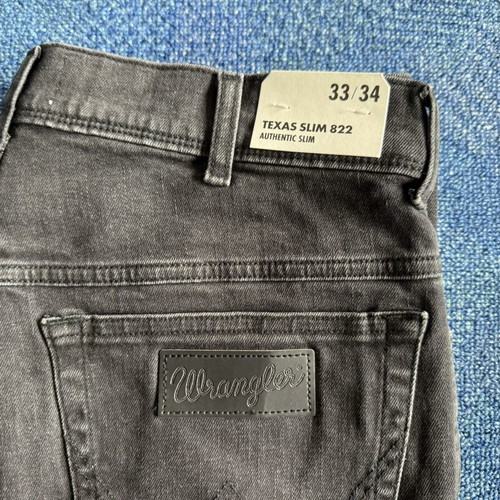 Wrangler Jeans new men's pants black and gray cotton