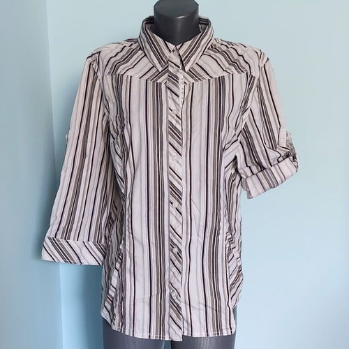 Cecil women's striped shirt, multicolor, sizes XL to 3XL