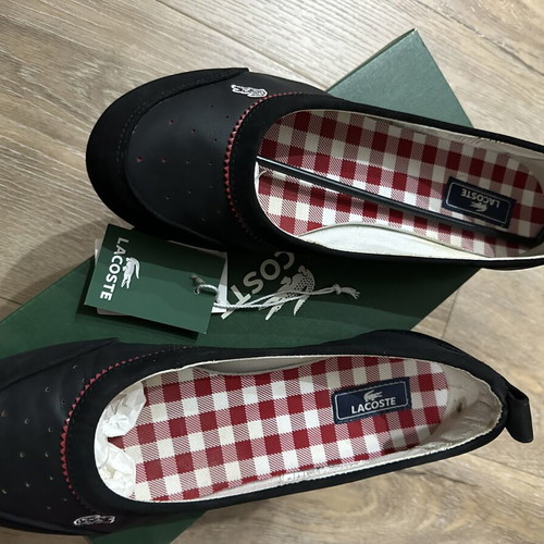 Lacoste ballerina shoes size 38, black
