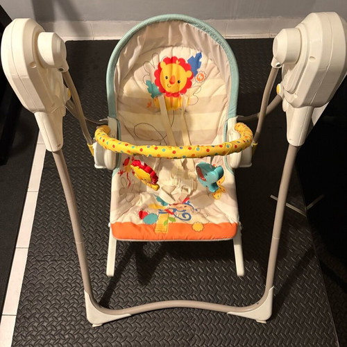 Fisher-Price 3 in 1 Baby Electric Relax Swing used, music & vibration up to 18kg gray